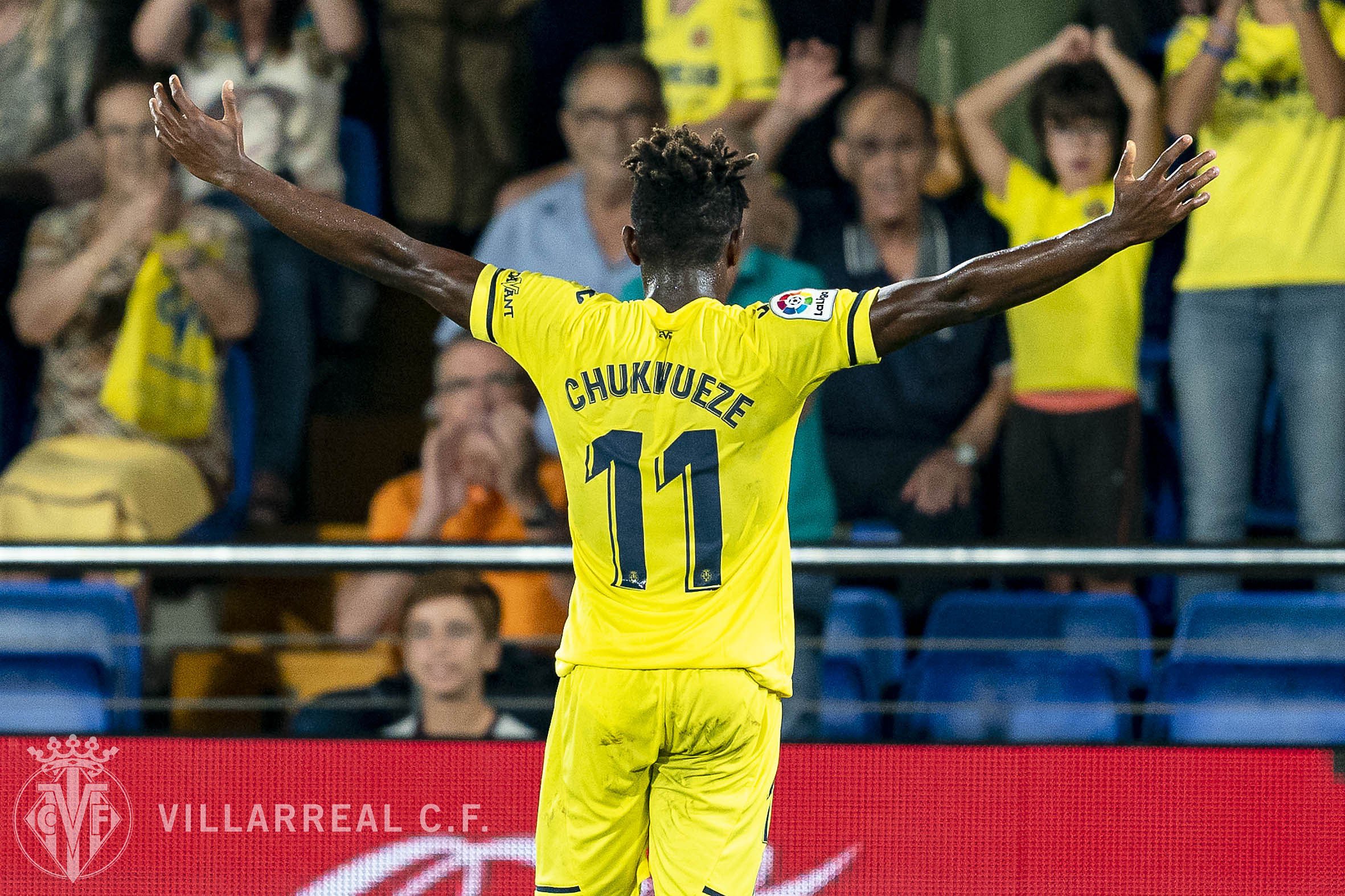 Samuel Chukwueze has scored three goals this season for Villarreal (Twitter/Villarreal)