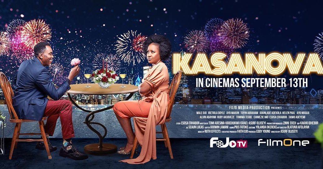 Second time’s the charm at love for Ireti Doyle, Wale Ojo in new movie “Kasanova,” featuring Toyin Abrahams, AY, Odunlade Adekola, and more!!