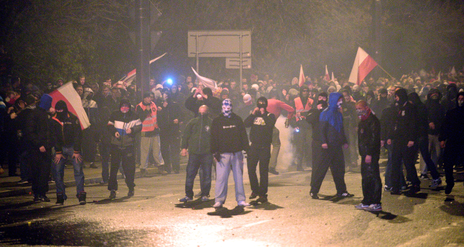 Starcia w czasie Marszu Niepodległości w Warszawie