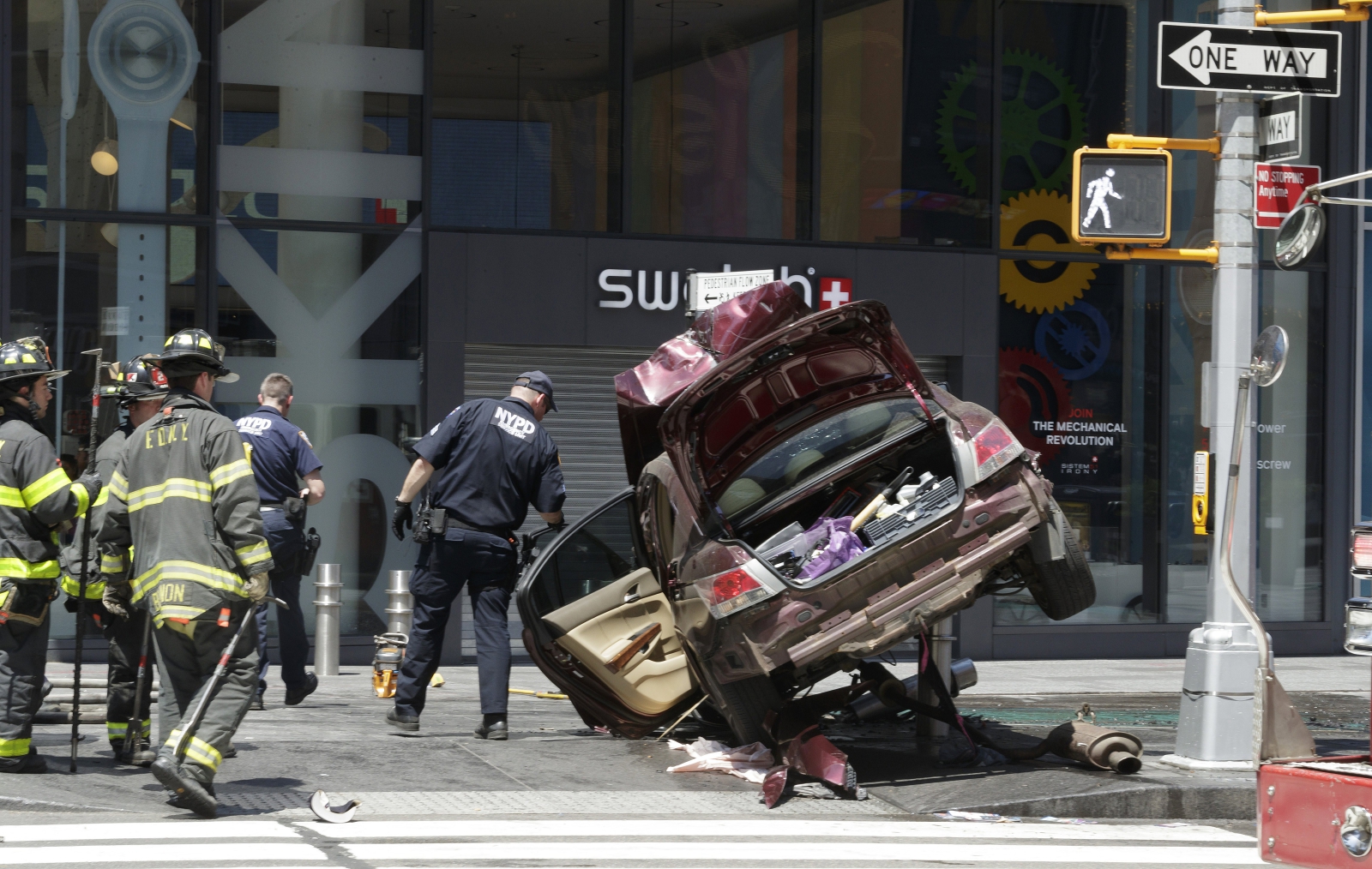 Miejsce wypadku na Times Square