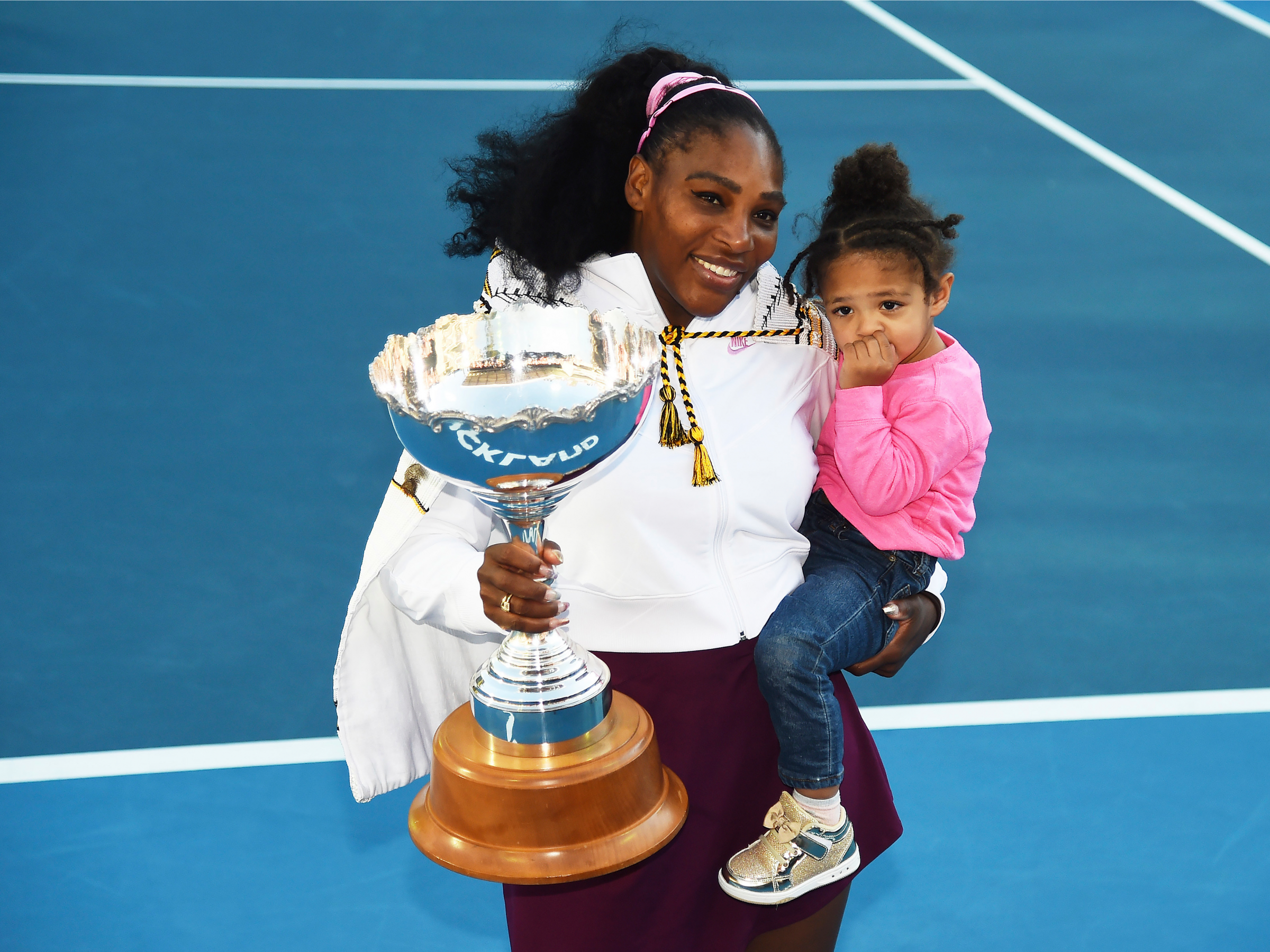 Serena and her daughter Olympia