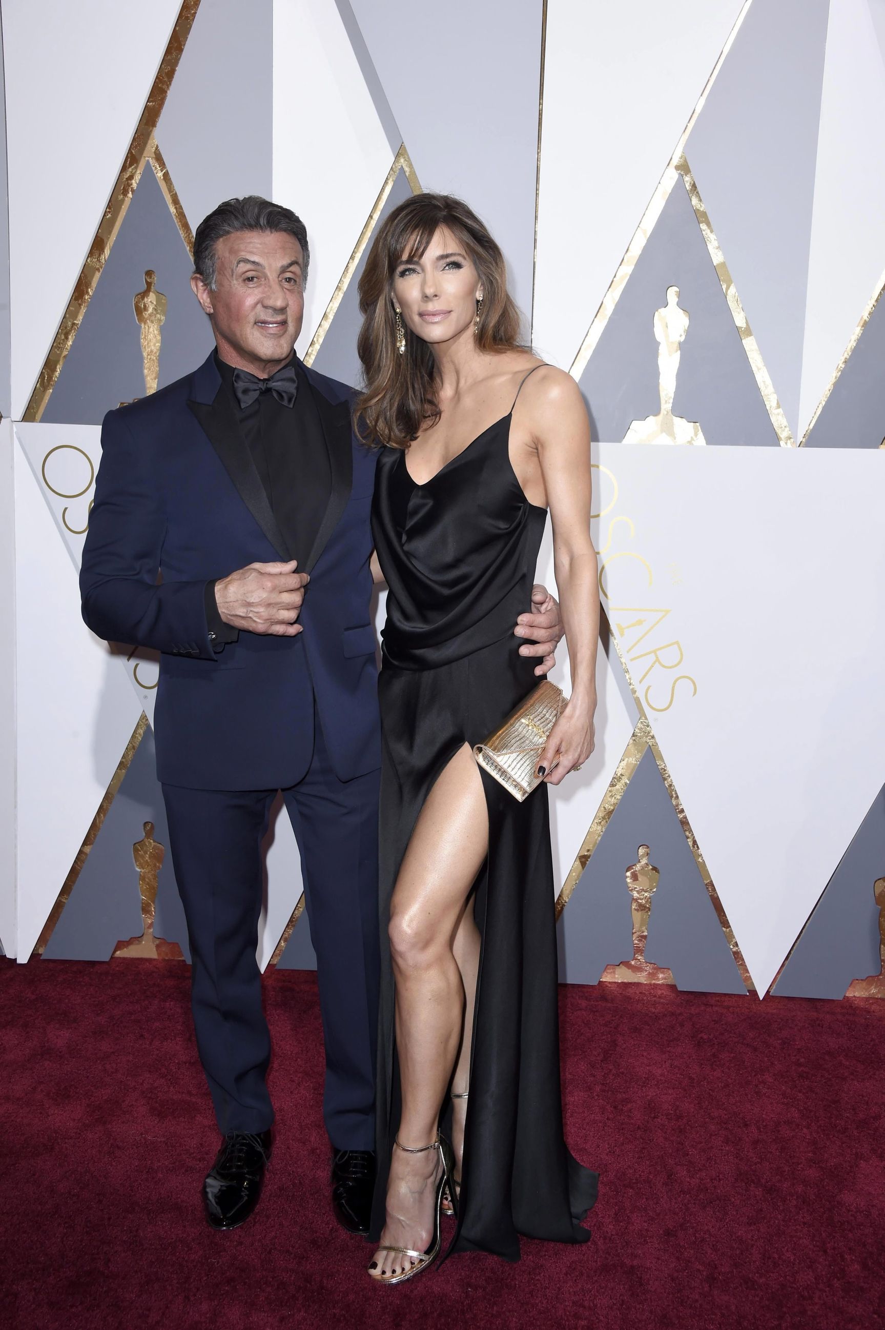 Sylvester Stalone dumnie pozował do zdjęć ze swoją piękną żoną, Jennifer Flavin