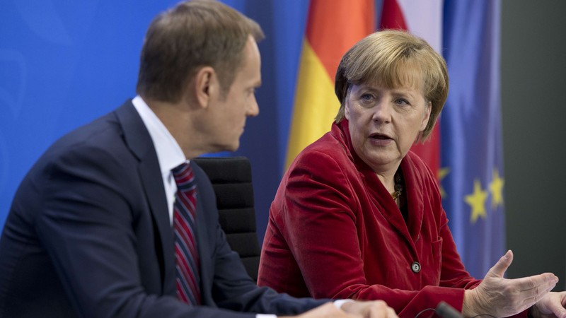 Donald Tusk i Angela Merkel