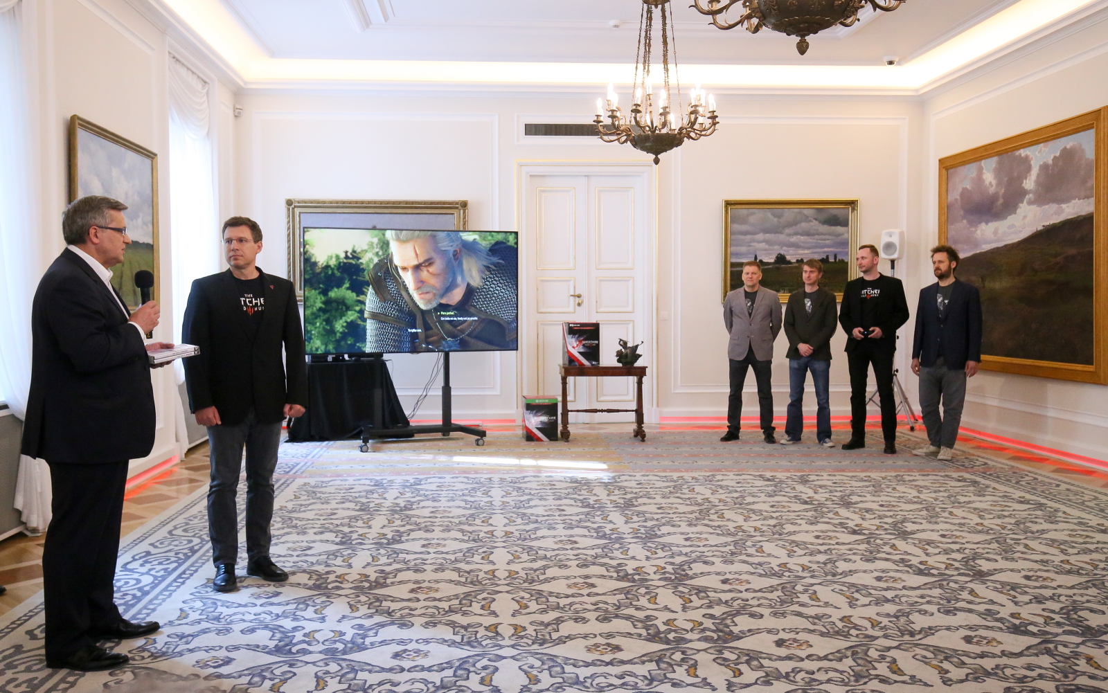 Spotkanie prezydenta z twórcami gry