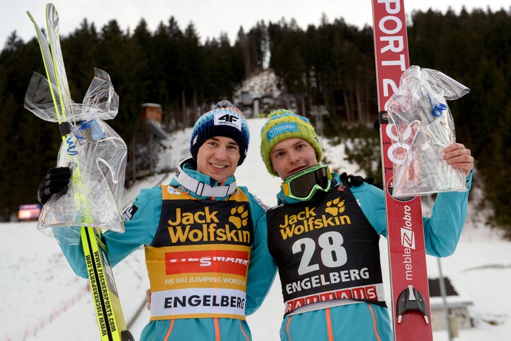 Kamil Stoch i Jan Ziobro