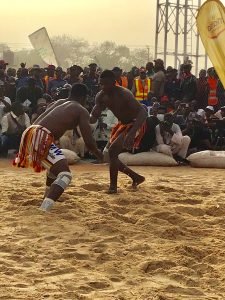 Traditional wrestling at the 2020 Argungu festival