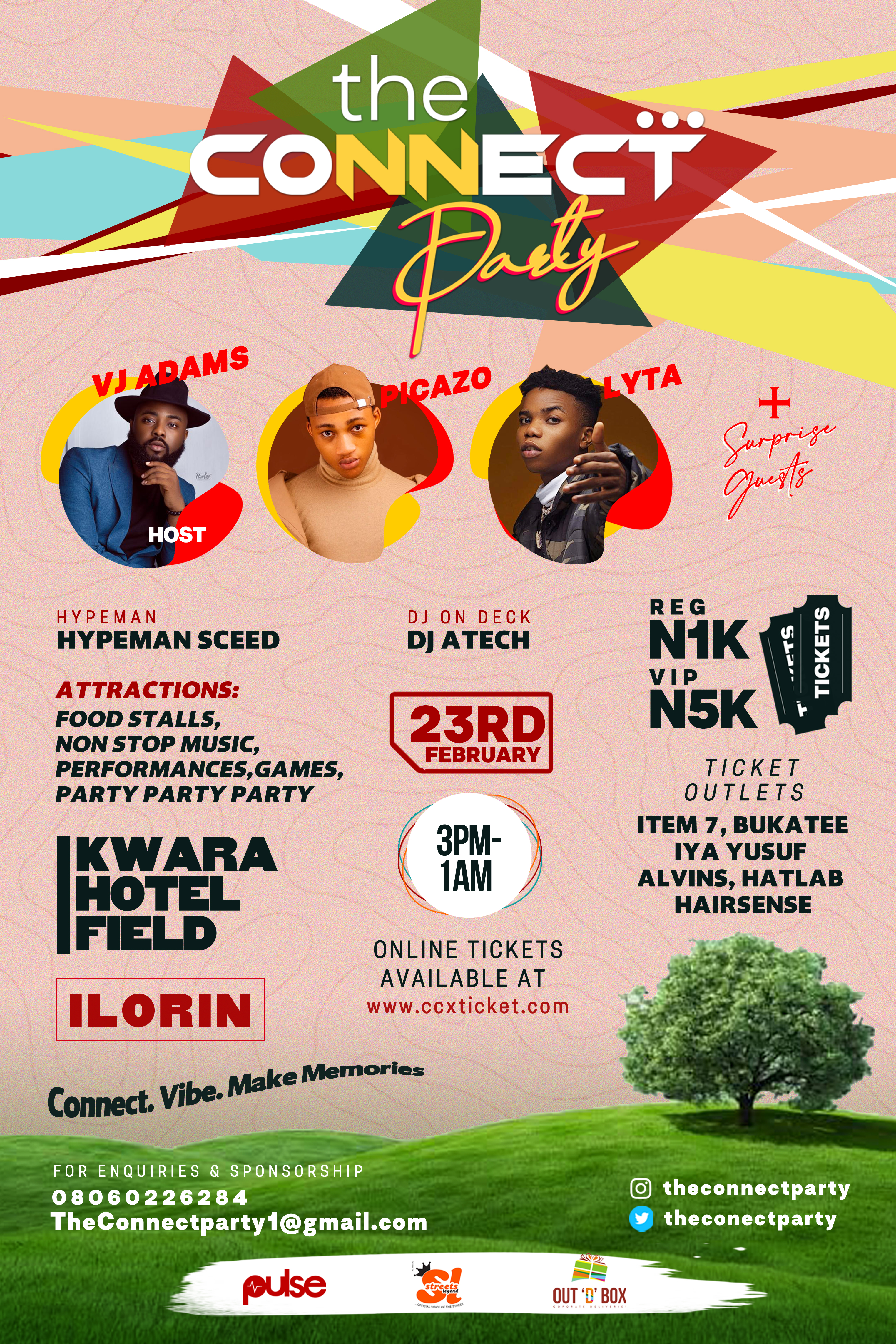 VJ Adams, Lyta, Picazo & more to headline at The Connect Party in Ilorin