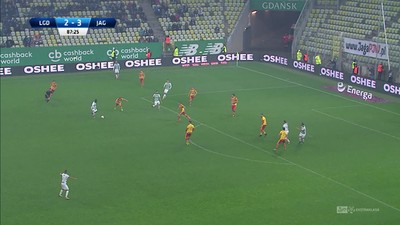 Lechia - Jagiellonia (2:3): Romario bliski drugiego gola w lidze, górą Węglarz