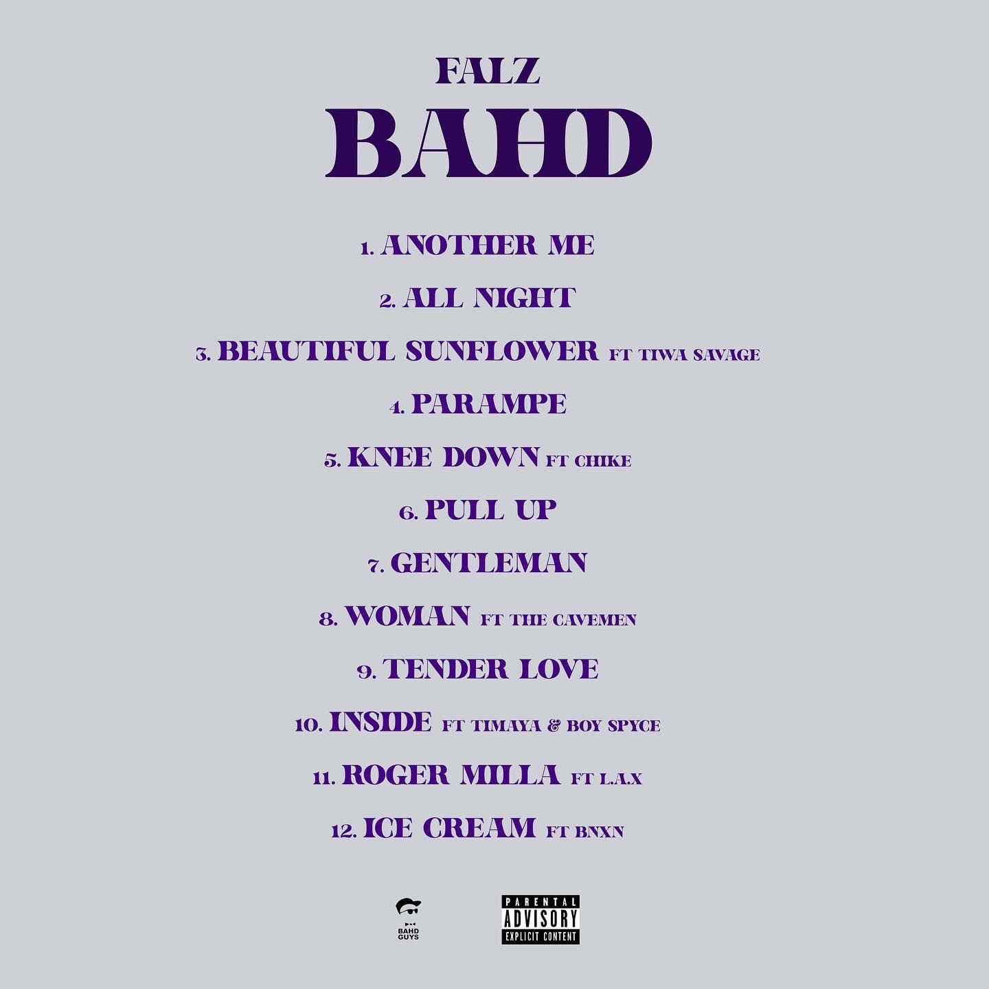 Falz Bahd tracklist