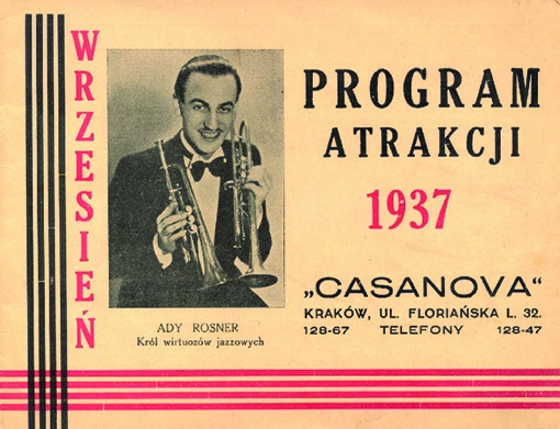 Programy artystyczne krakowskiej Casanovy z lat 1936 i 1937