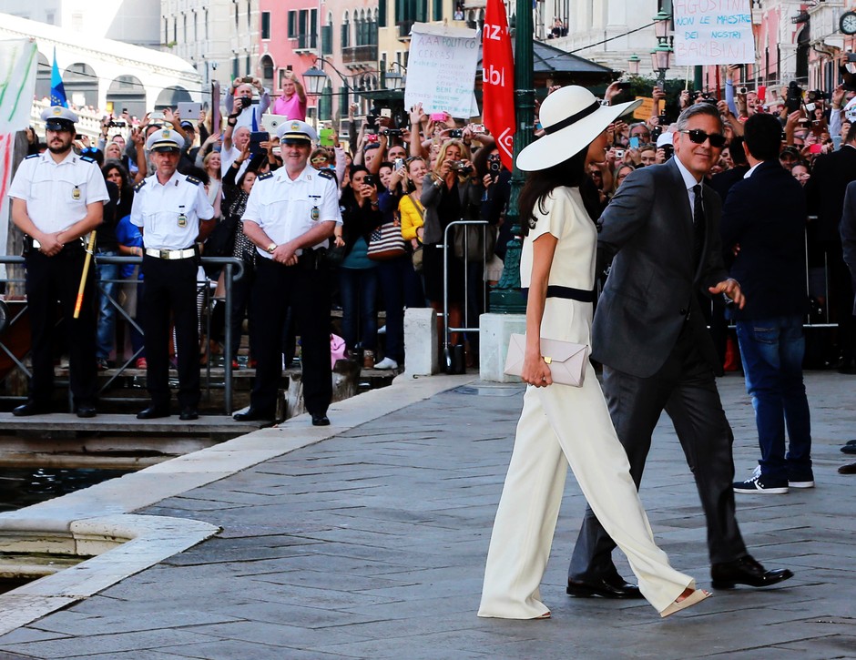 George Clooney i Amal Alamuddin ślub cywilny Wenecja