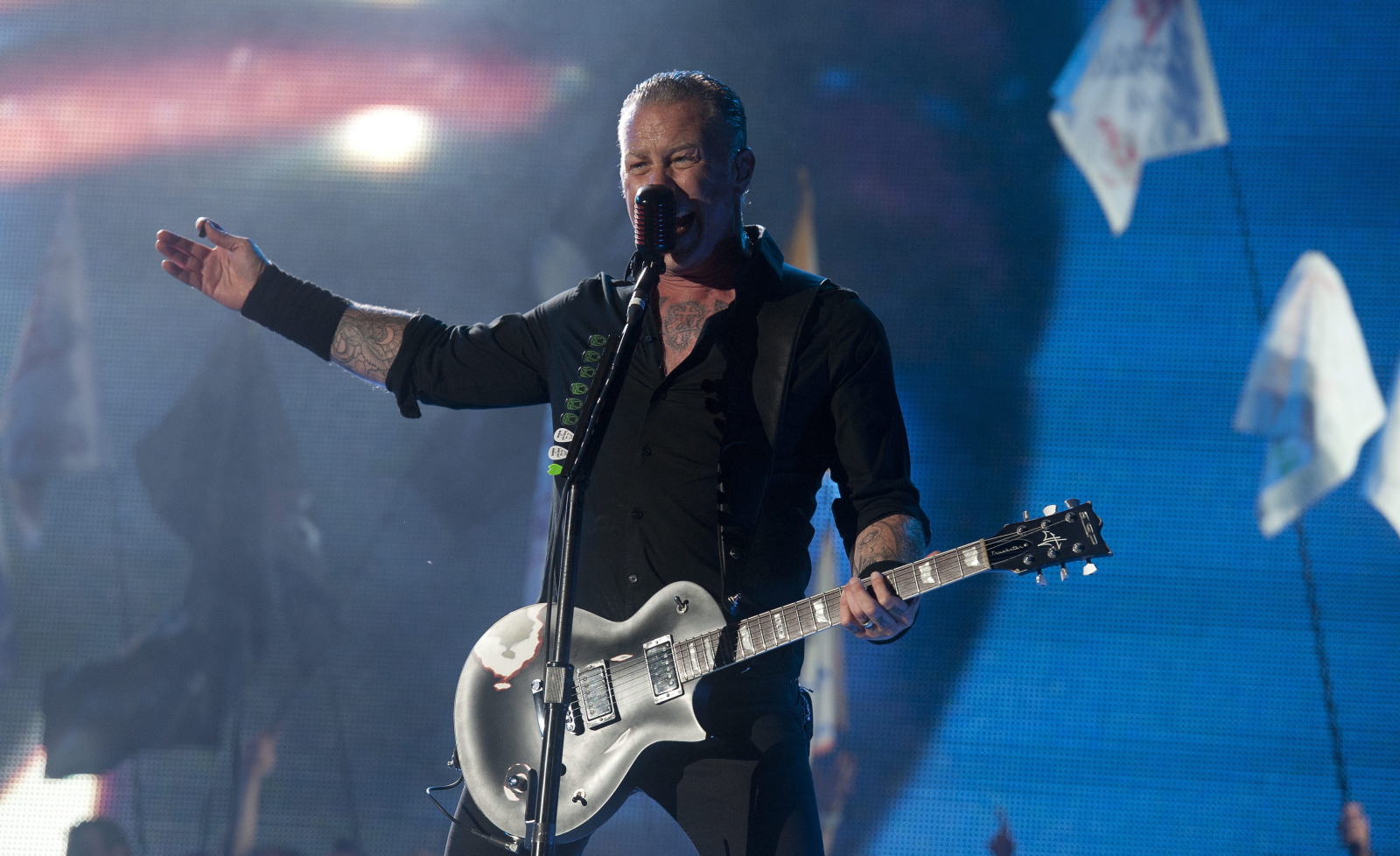 James Hetfield na Glastonbury Festival 2014