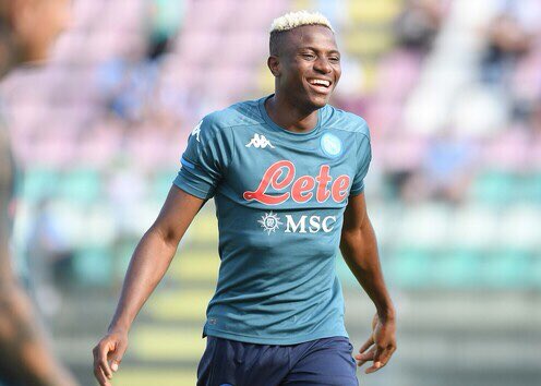 Victor Osimhen has resumed pre-season training session with Napoli (Twitter/Napoli)