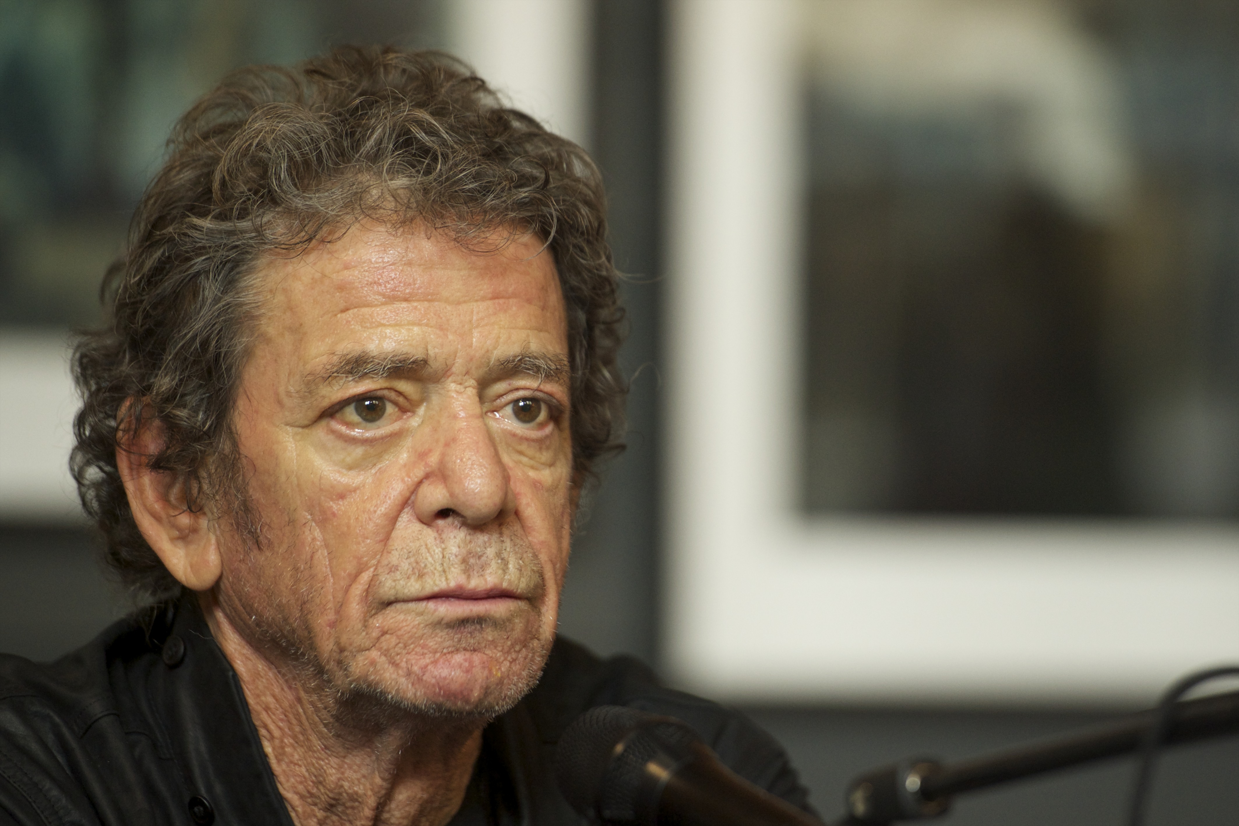 Lou Reed podczas otwarcia wystawy swoich zdjęć w Madrycie – listopad 2012