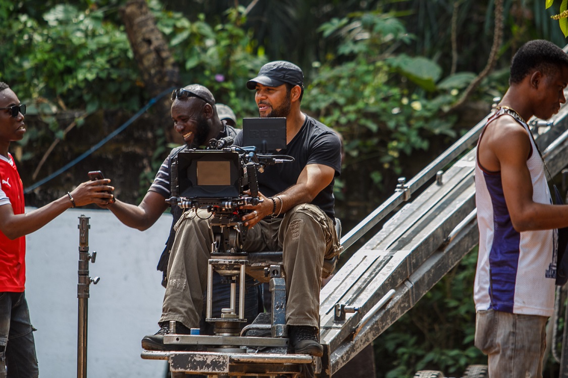 Ramsey Nouah working on the set of 'Living in Bondage: Breaking Free' [ R&B PR]