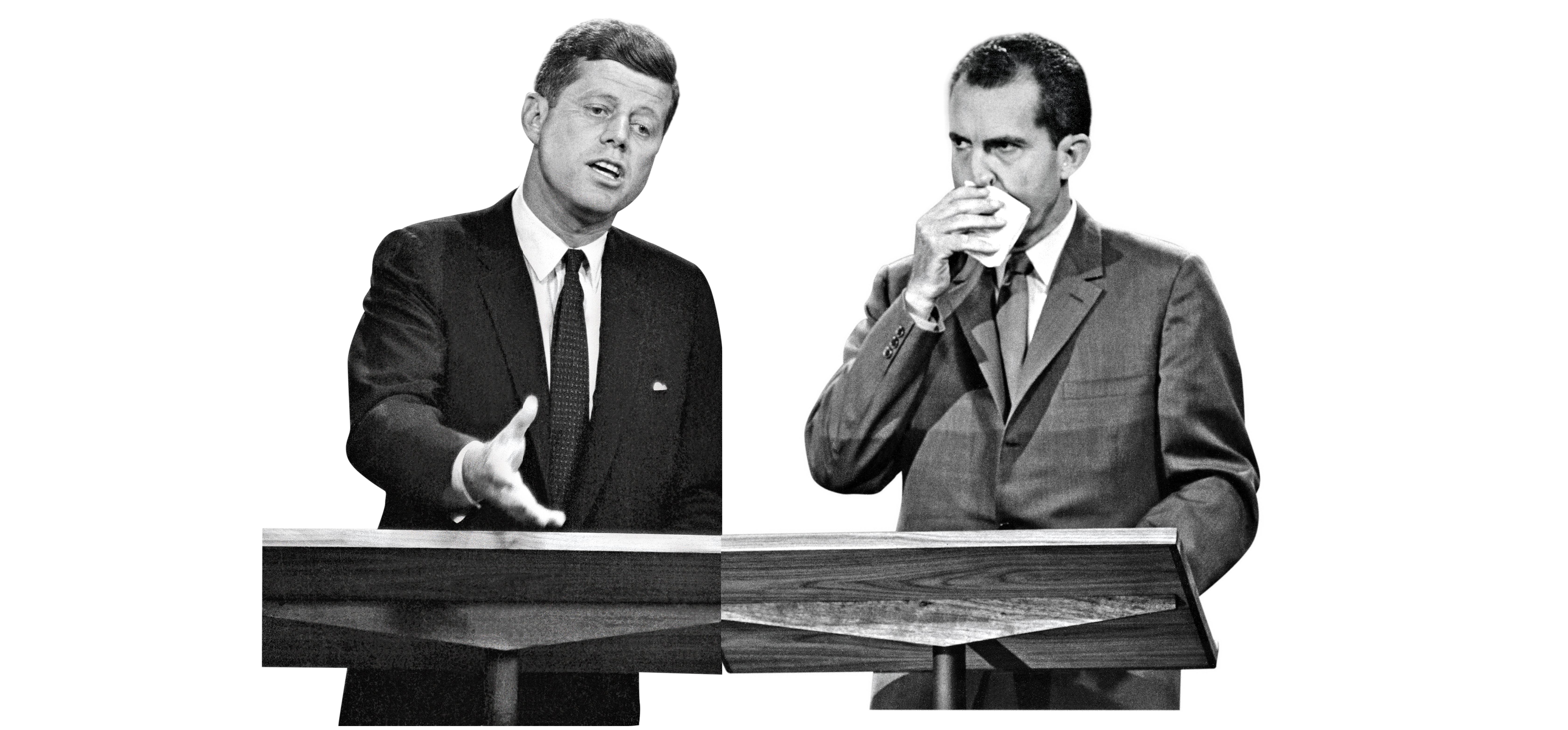 John F. Kennedy i Richard Nixon w 1960 roku 