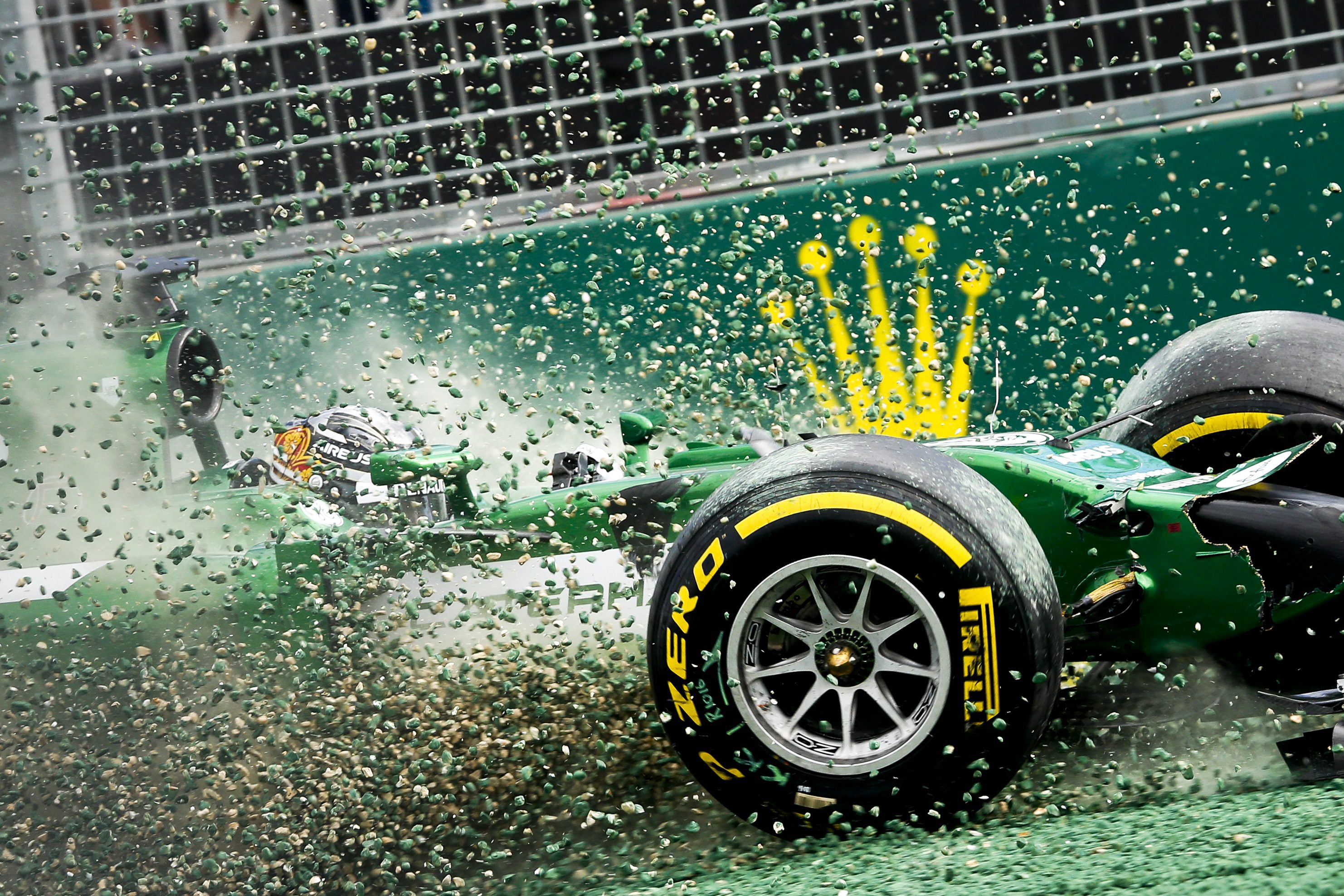 Kamui Kobayashi rozbił bolid tuż po starcie GP Australii