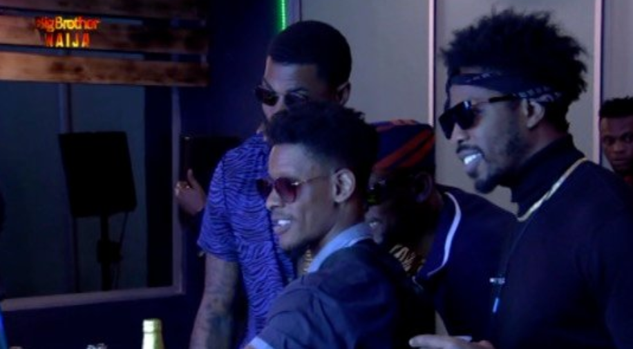 Ike, Mike and Elozonam made the highlights for the 12th Saturday Night Party [Twitter/BBNaija]