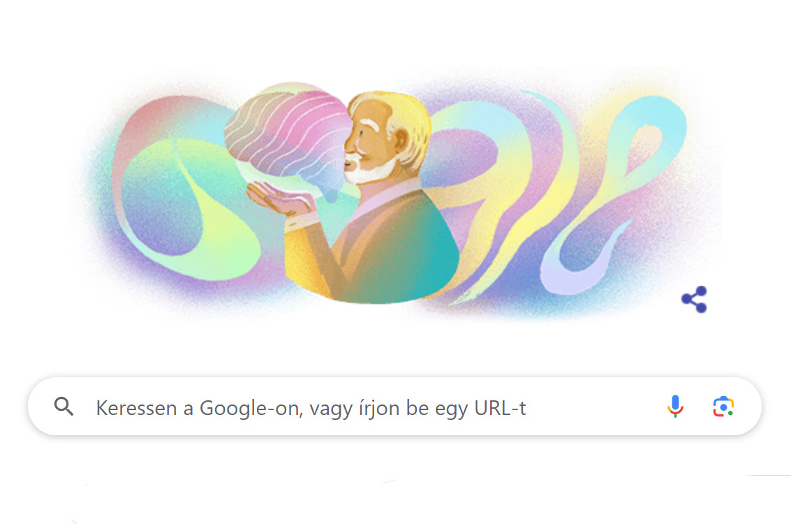 Tudta? Egy híres magyar miatt van ma ez a fura pszichedelikus embléma a Google főoldalán
