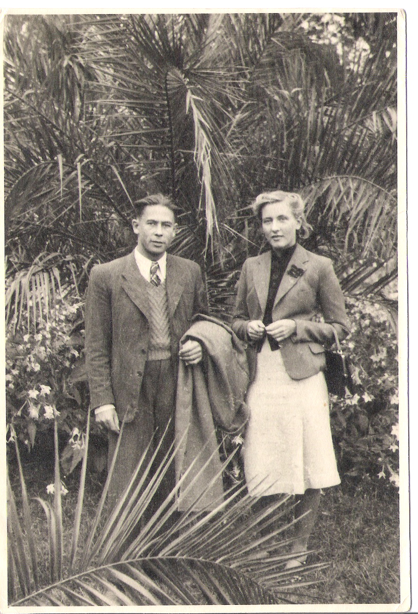 Z przyszłą żoną Janiną Jantzen przed II wojną światową.