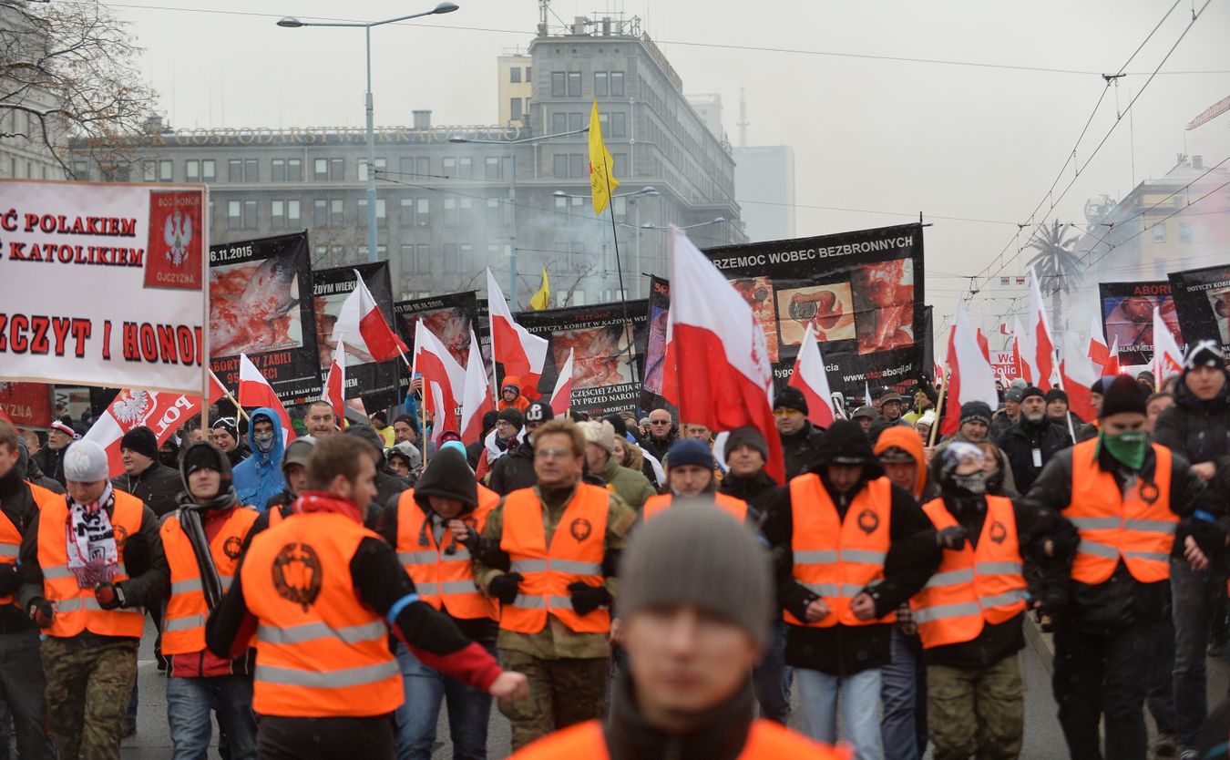 Marsz spowodował utrudnienia w ruchu ulicznym. Przez kilka godzin wyłączone z ruchu były m.in. ul. Marszałkowska i Al. Jerozolimskie i most Poniatowskiego do ronda Waszyngtona. Organizatorem Marszu Niepodległości jest Stowarzyszenie Marsz Niepodległości, którego członkowie są związani z Ruchem Narodowym. Demonstracja odbywa się 11 listopada co roku, począwszy od 2010 r. Do 2014 r. włącznie podczas marszu dochodziło do burd lub zamieszek. Ubiegłoroczna edycja odbyła się bez większych incydentów.