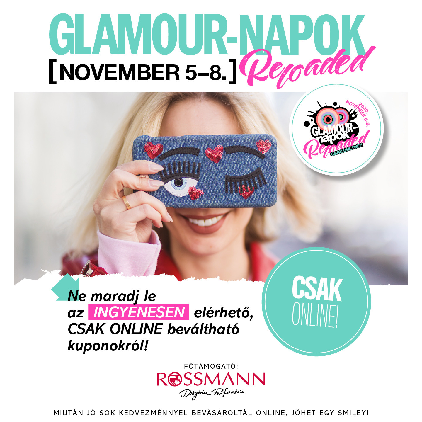 Ingyenes elérhető kuponokkal vár a GLAMOUR-napok Reloaded november 5-8.  között - Glamour