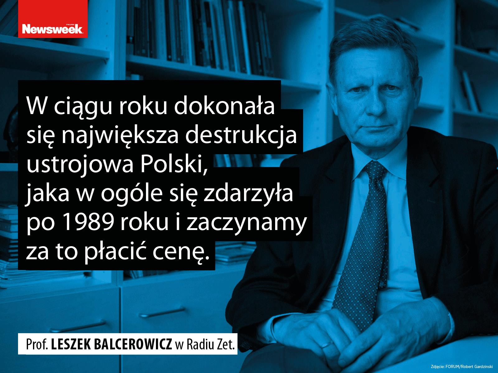 Leszek Balcerowicz ekonomia gospodarka polityka