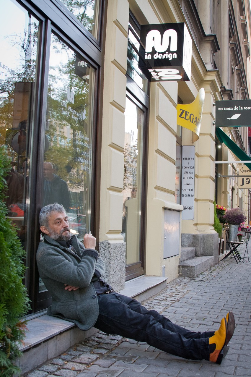 Marek Raczkowski na otwarciu butiku Fun In Design / fot. Krzysztof Szulim