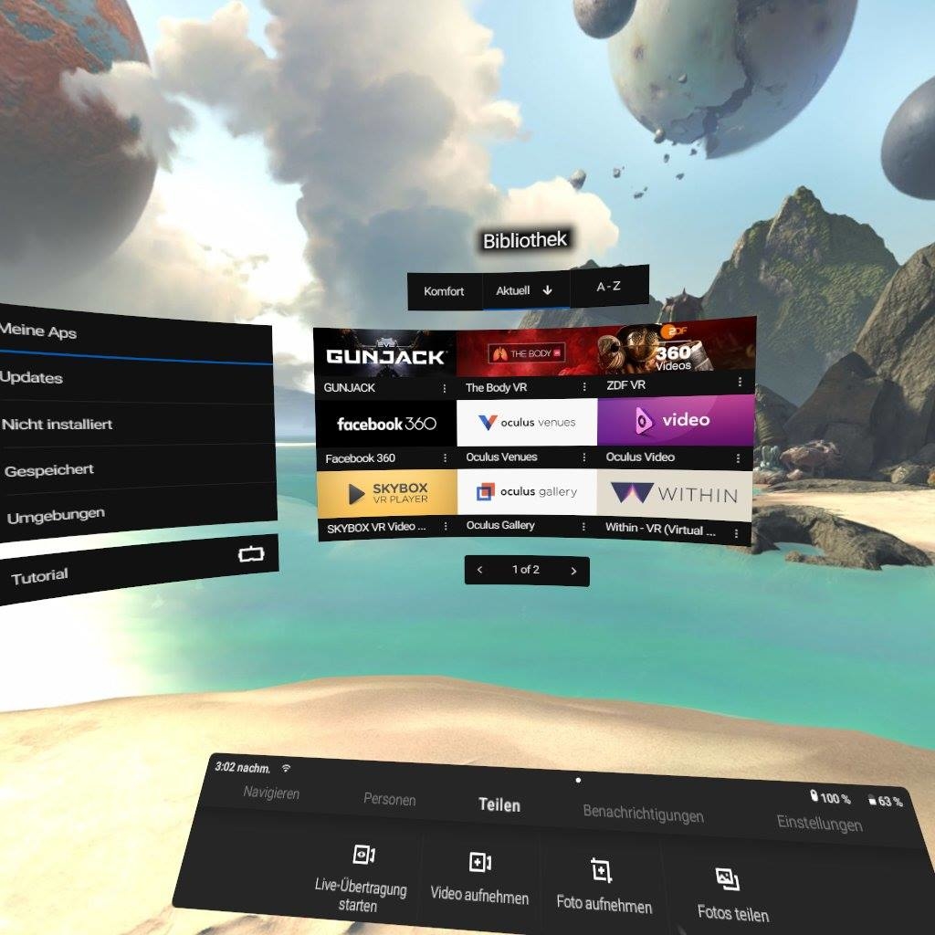 Oculus Go Menu Vr Review Oculus Rift S Vr Deals