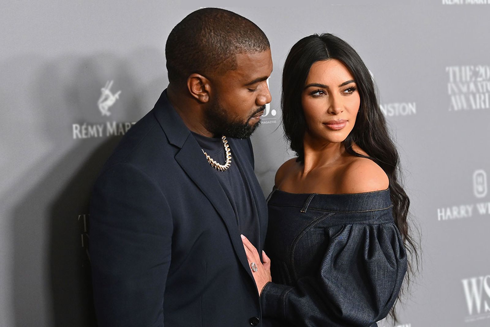 Kanye West and Kim-Kardashian