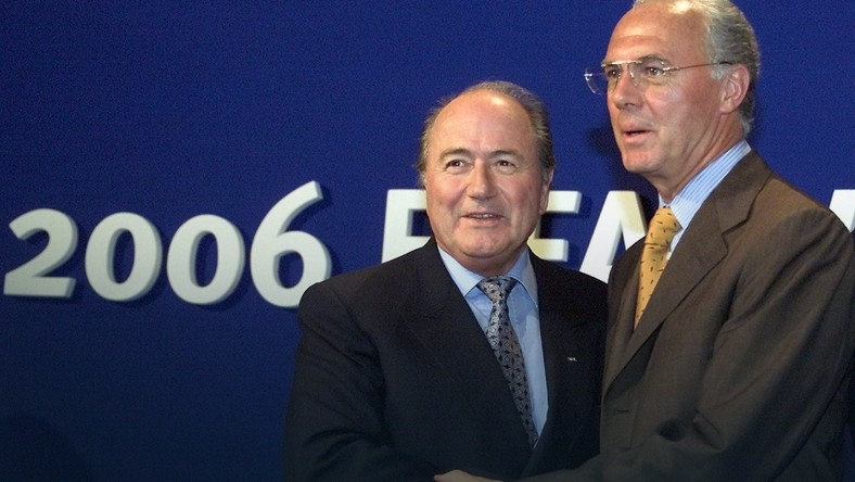 Sepp Blatter and Franz Beckenbauer