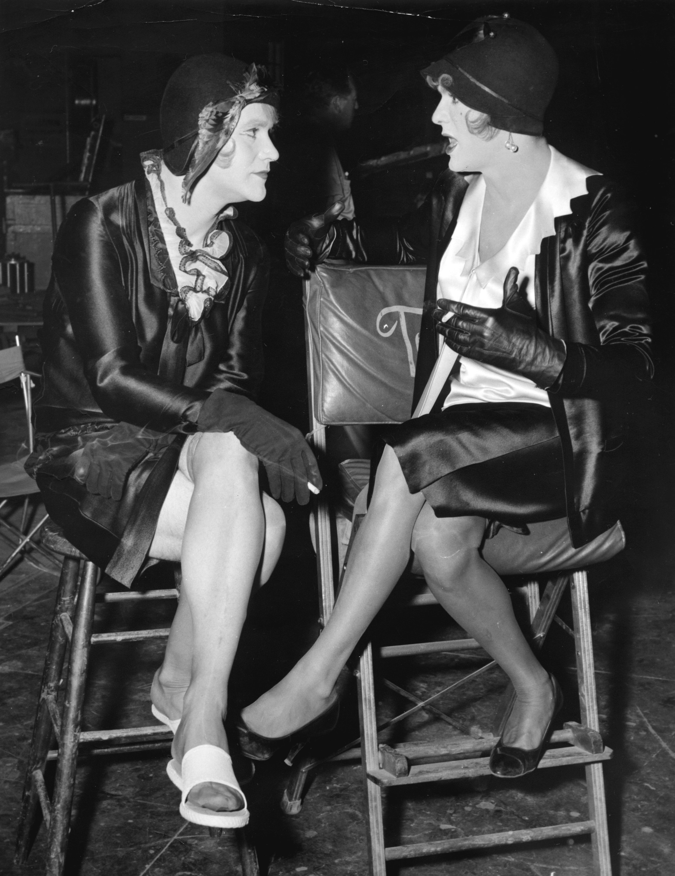 Jack Lemmon i Tony Curtis na planie