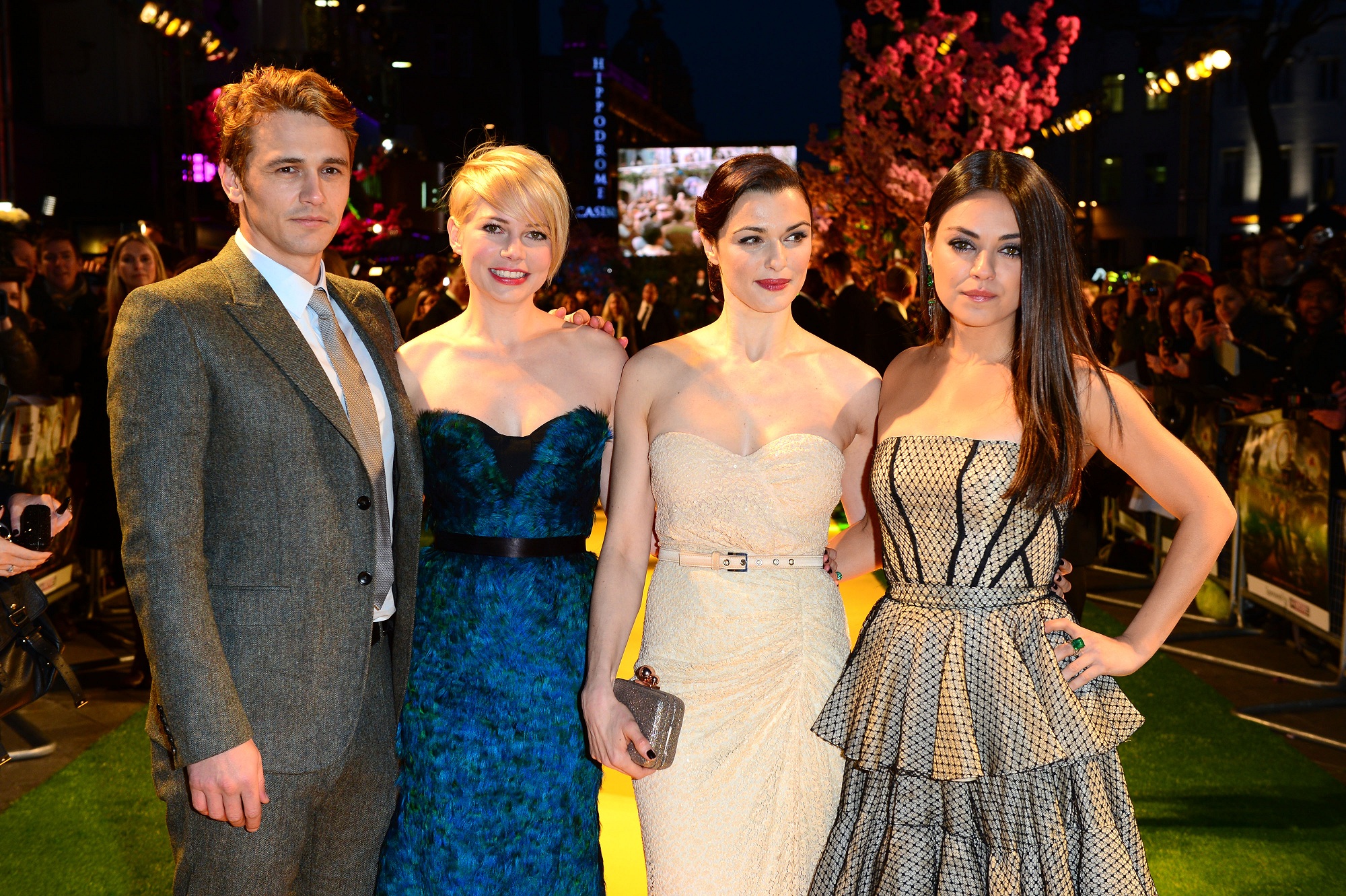 James Franco, Michelle Williams, Rachel Weisz i Mila Kunis na premierze filmu