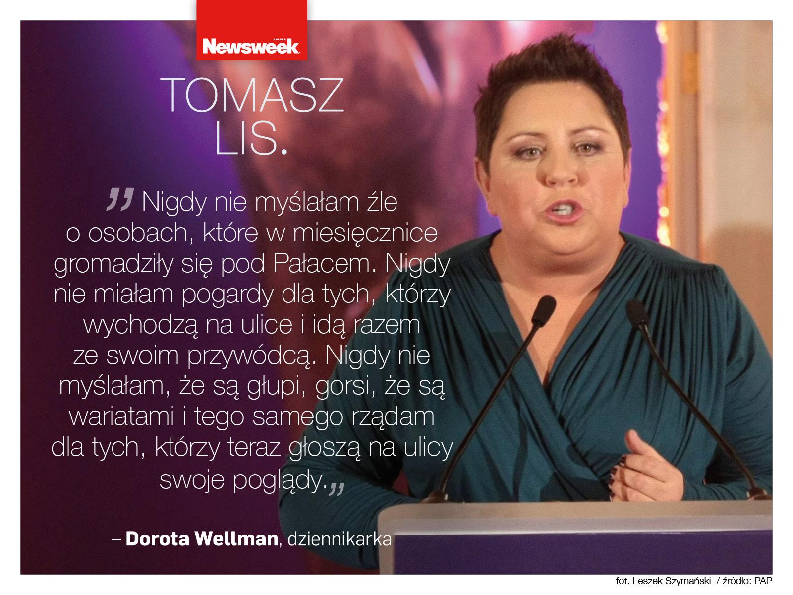 Dorota Wellman w programie 