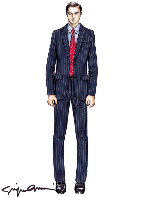 Kostiumy projektu Giorgio Armani do filmu "Wilk z Wall Street"