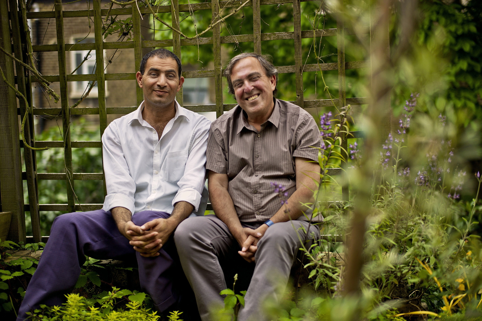Ojcowie Abir i Smadar: Palestyńczyk Bassam Aramin i Izraelczyk Rami Elhanan, 2013 r.
