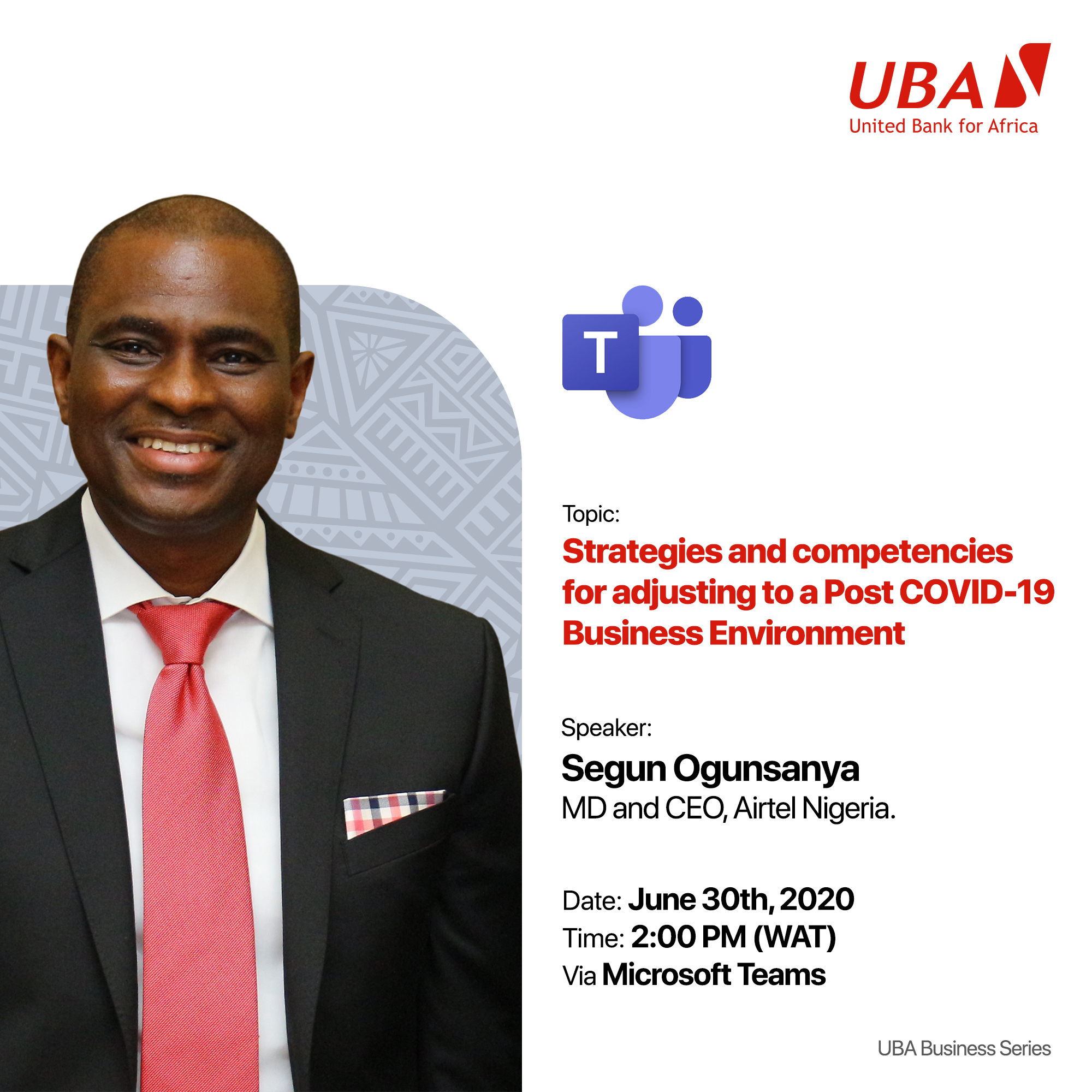 UBA hosts Airtel MD in quarterly Business Series, calls for registration of business, SMEs owners