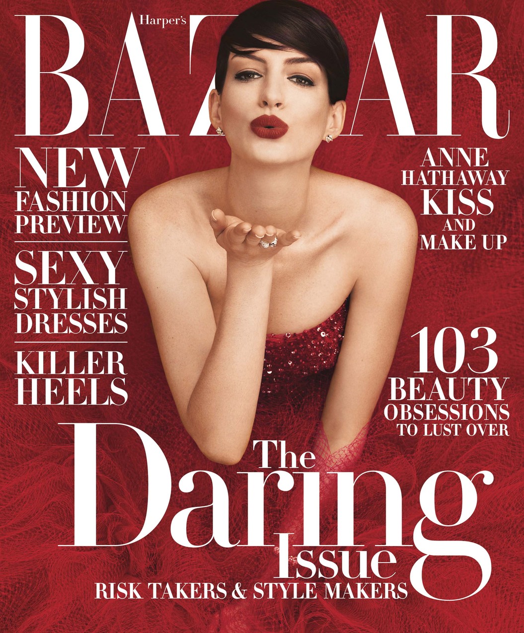 Anne Hathaway w obiektywie Alexa Lubomirskego / Harper's Bazaar