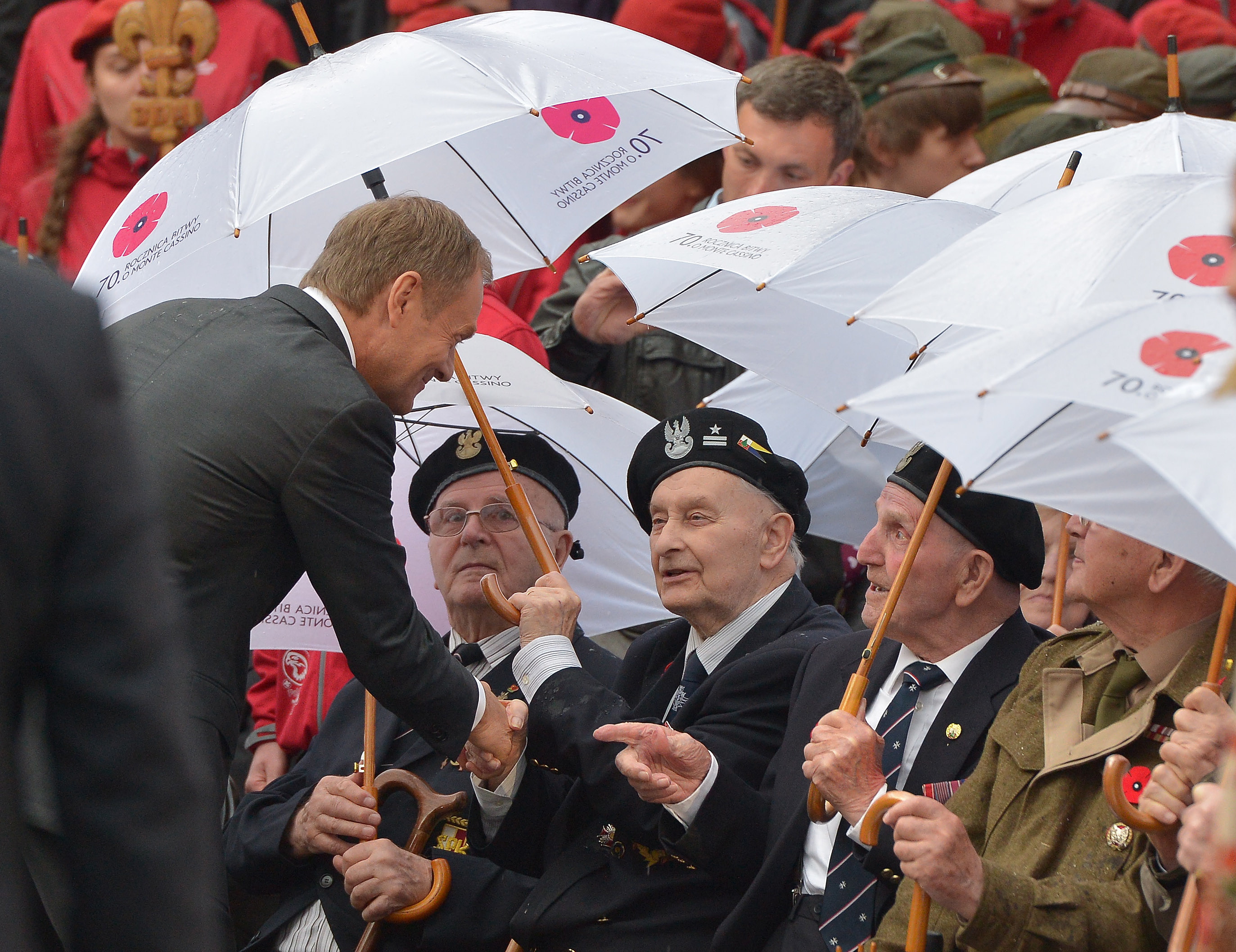 Donald Tusk we Włoszech. Uroczystości 70. rocznicy bitwy pod Monte Cassino