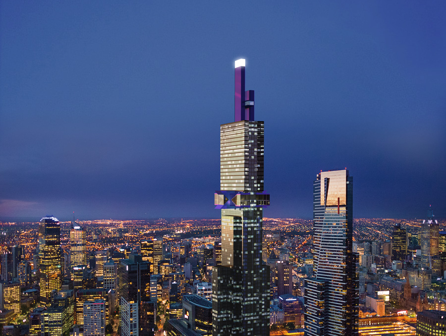 Drapacz chmur zaprojektowali architekci z pracowni Fender Katsalidis Architects, odpowiedzialni także za sąsiedni wysokościowiec - Eureka Tower. Ten nosić będzie nazwę Australia 108