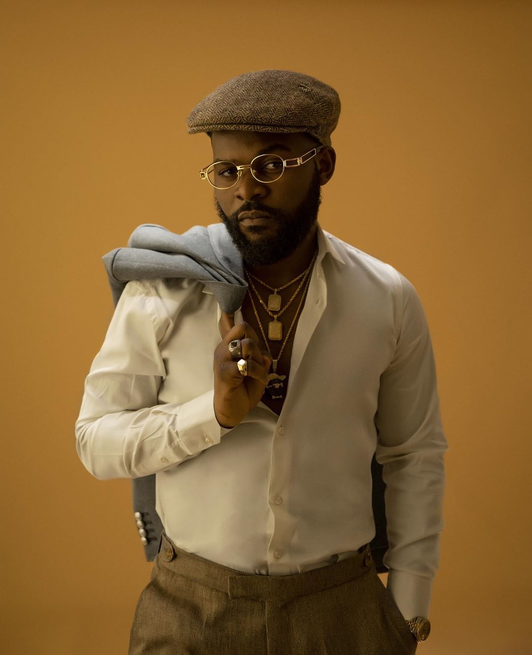 Unlike most of the guys on this list, Folarin Falana popularly known as Falz' family background has nothing to do with the entertainment industry. [Instagram/FalzTheBadtGuy]
