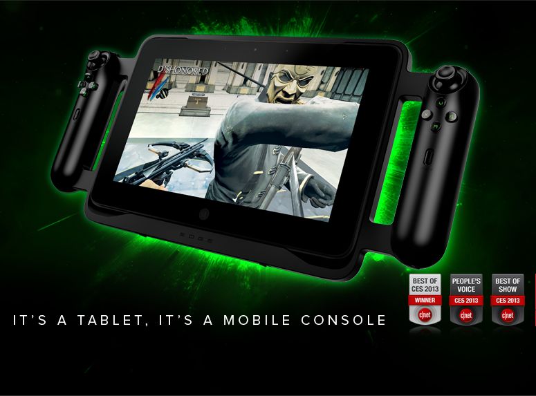 To jeden z najdziwniejszych pomysłów na tablet. Razer wymyślił urządzenie, które pod maską ma procesor i5, dedykowaną kartę graficzną, a także wbudowany kontroler do gier. Niestety za tę przyjemność trzeba zapłacić około 4 tysięcy złotych i jeszcze sprowadzić go samemu z zagranicy.