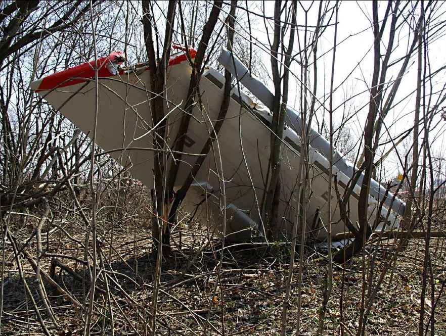 Niepublikowane zdjęcia z raportu MAK - szczątki samolotu Tu-154M