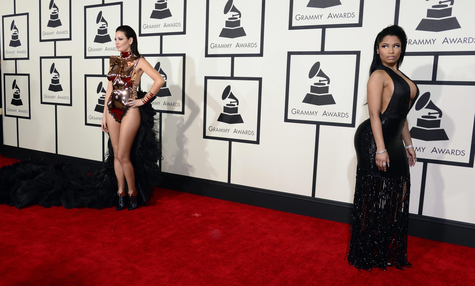 Najbardziej rozebrane gwiazdy na gali Grammy 2015: Bleona Qereti i Nicki Minaj
