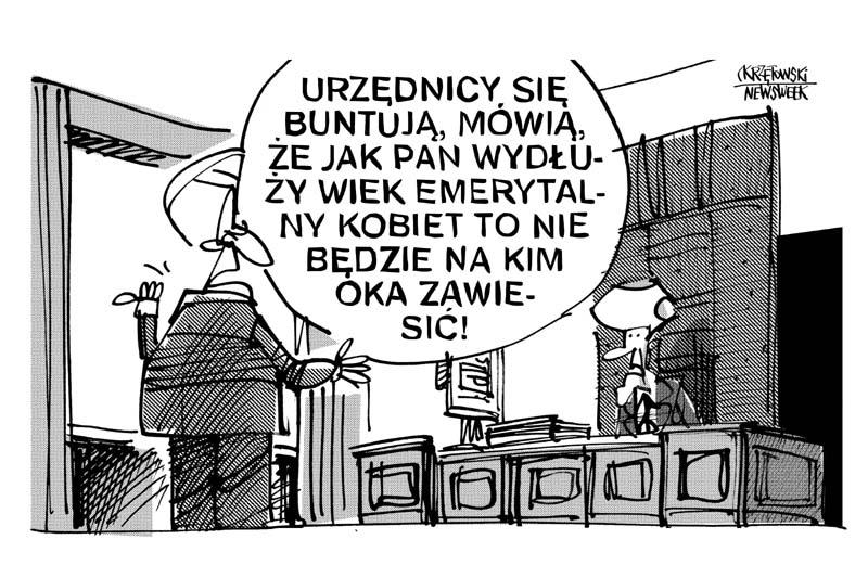 Stare urzedniczki emerytury tusk krzętowski