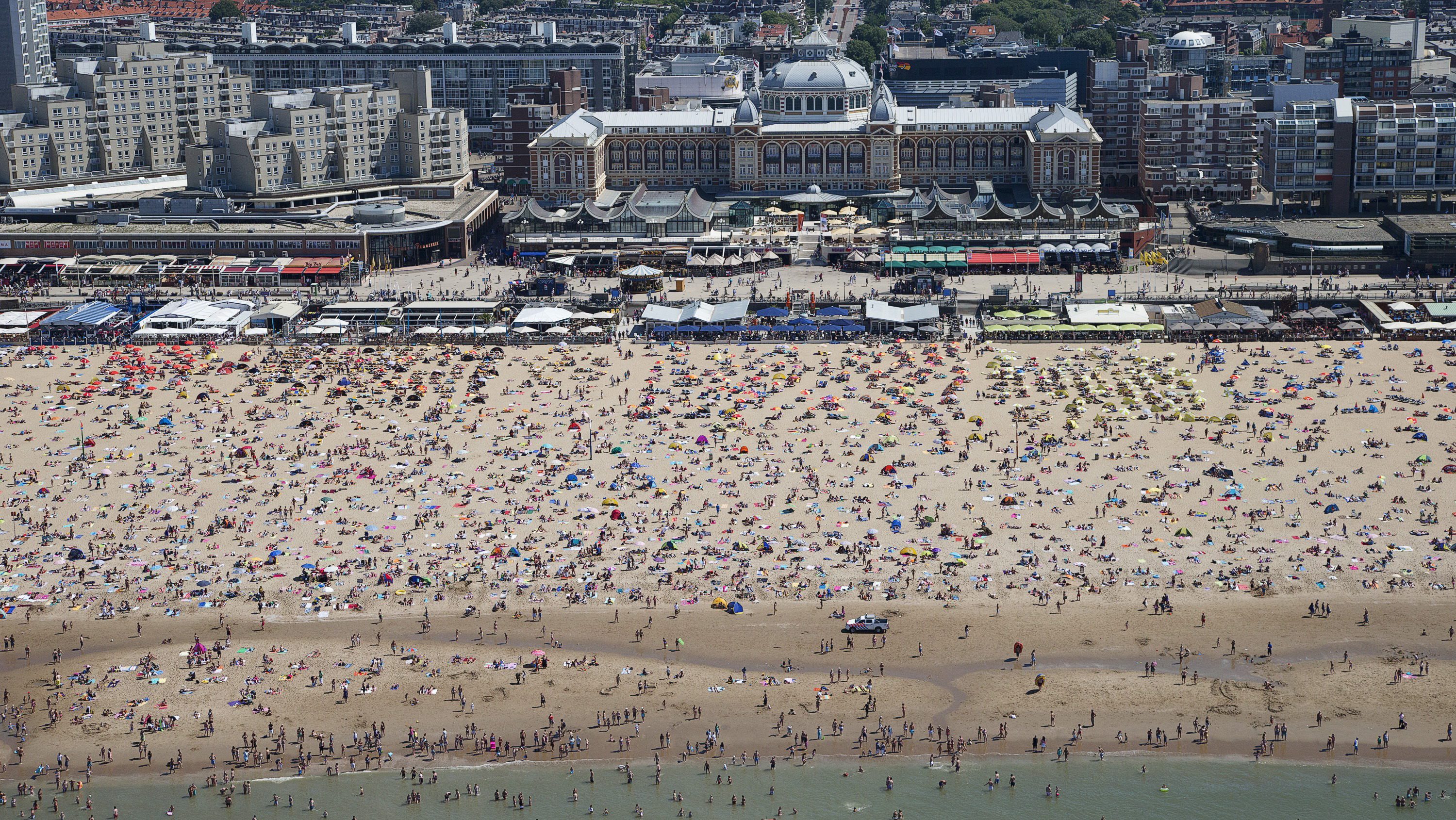 Plaża w Scheveningen w Holandii