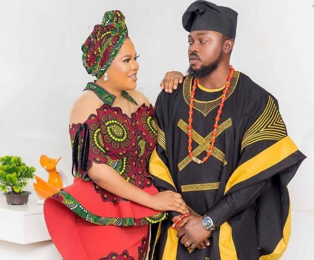 Nigerian actress Toyin Abraham and her husband, Kolawole Ajeyemi (NAN)