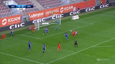 Zagłębie - Wisła P. (0:0): Cóż za pudło Świerczoka! 24-latek nie trafił w bramkę w doskonałej sytuacji