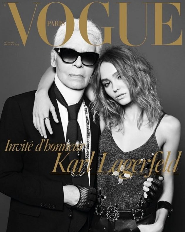 Karl Lagerfeld i Lily-Rose Depp