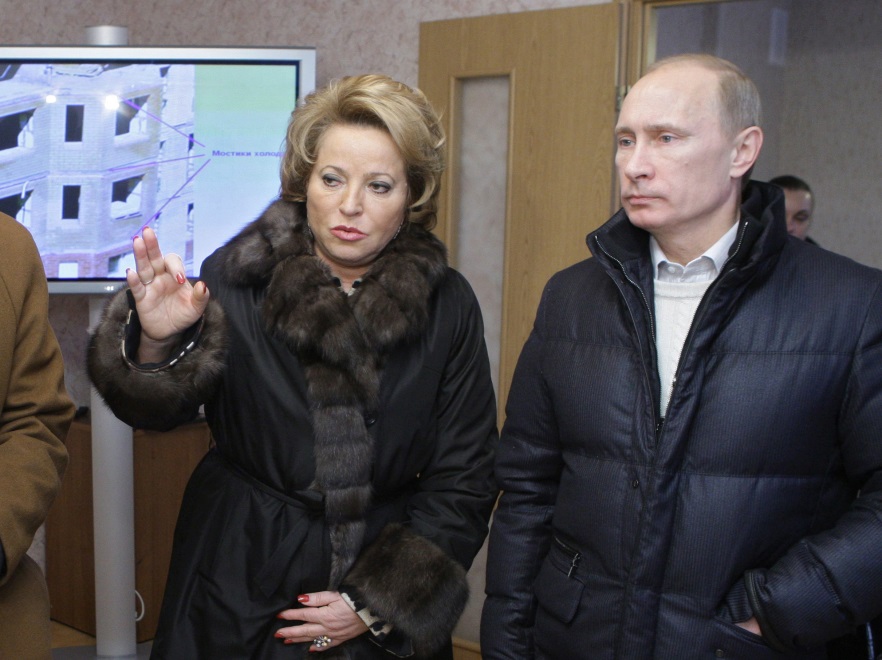 Walentina Matwijenko i Władmir Putin - 20 listopada 2010 r.